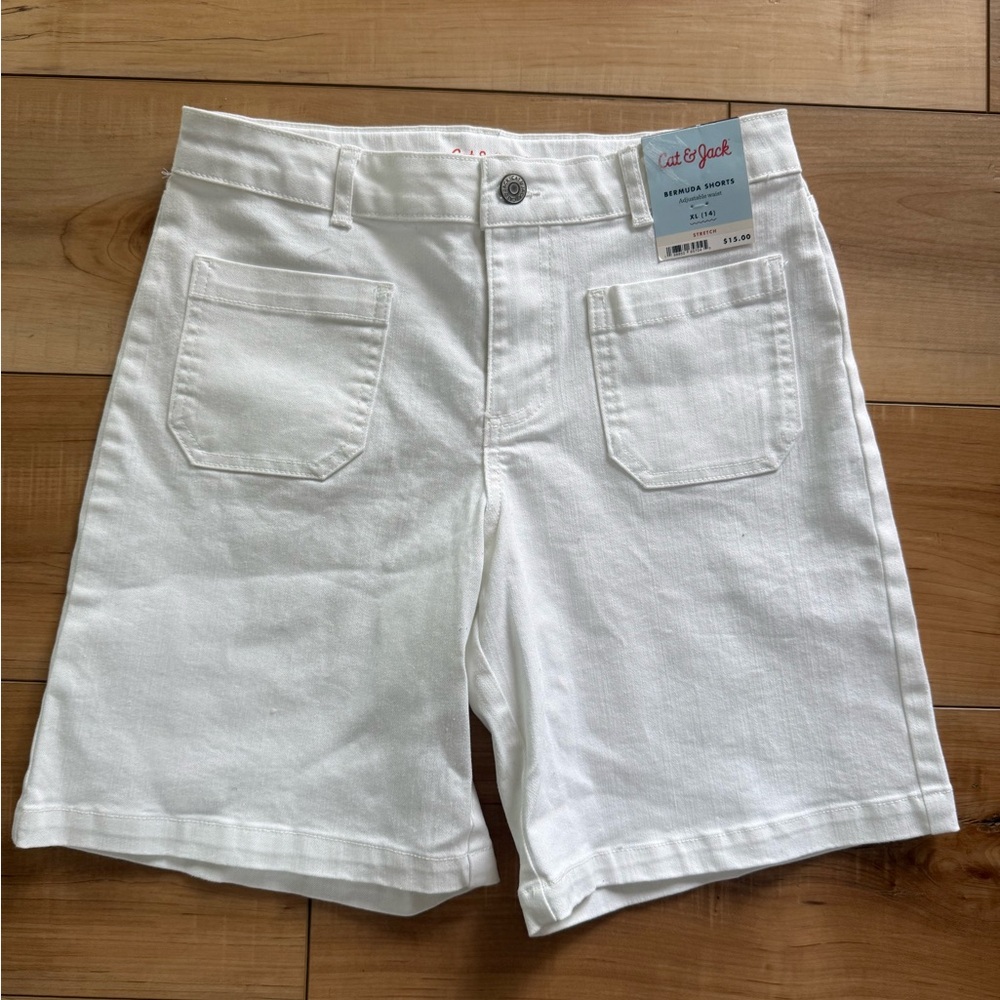 Cat & Jack White Bermuda Shorts for Women